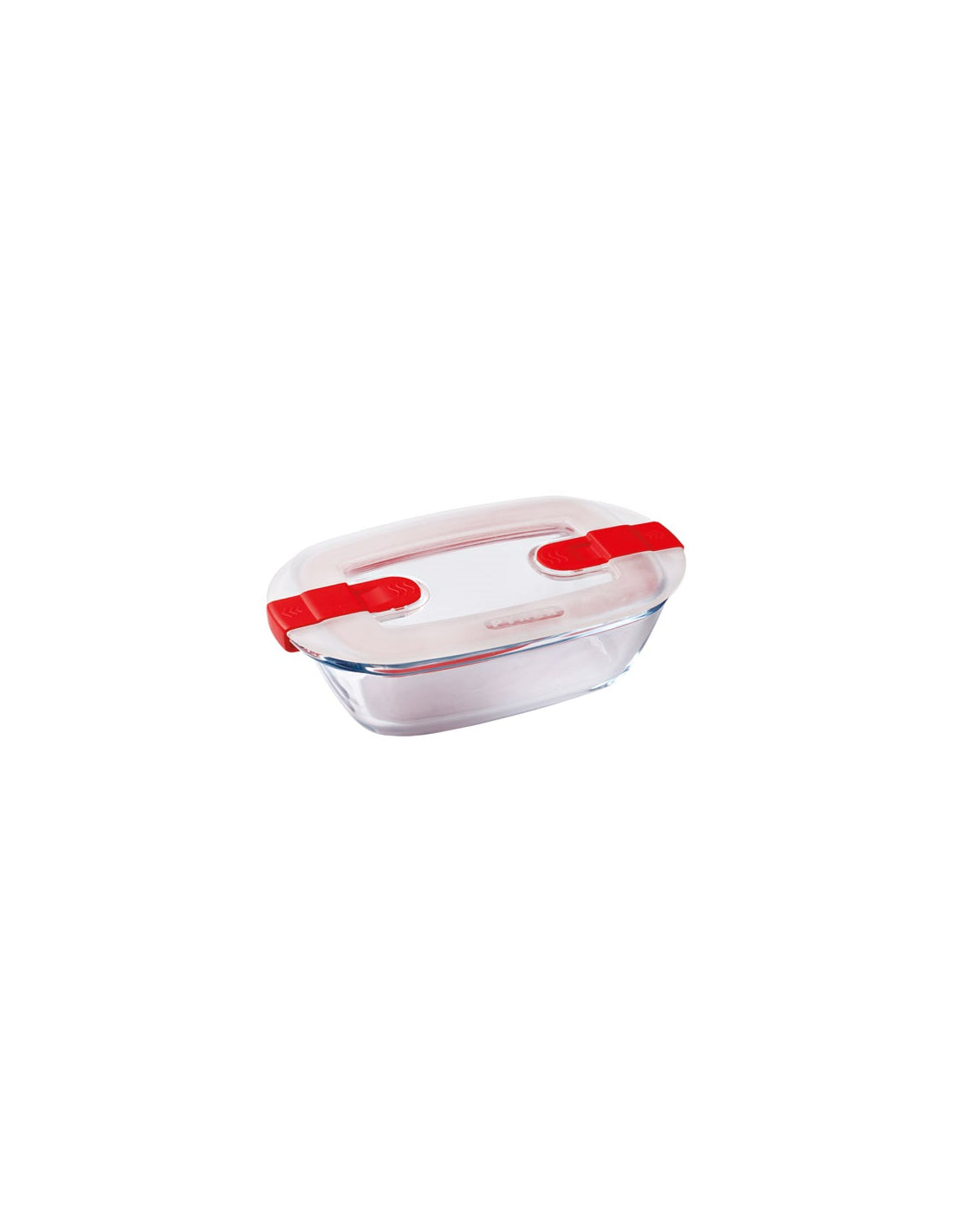 Plat rectangle + couvercle Cook & Heat 17 x 10 cm Pyrex - Mathon