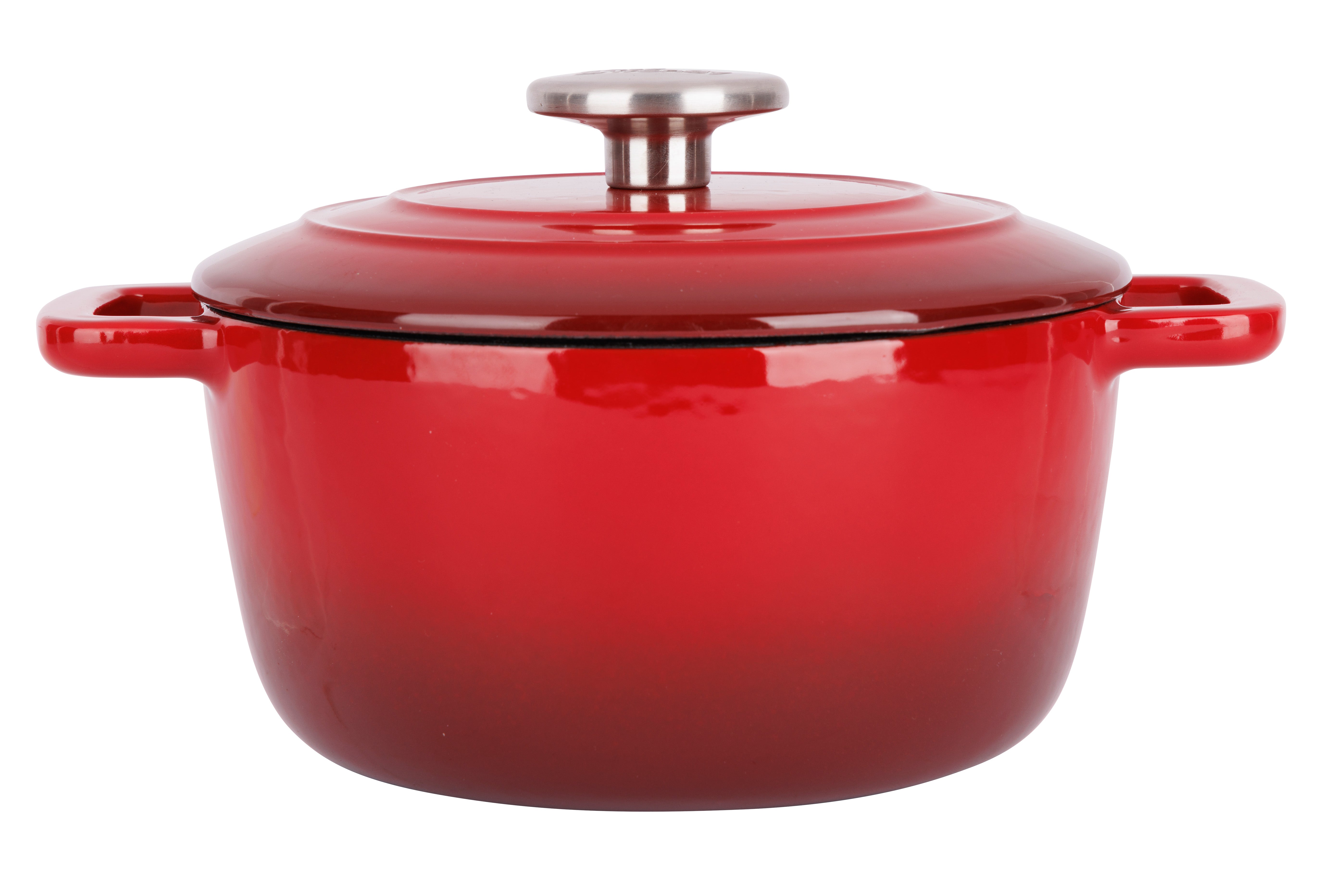 Cocotte en Fonte émaillée, FONTESTIC, Rouge, D20 cm Cosy & Trendy - Mathon - 1