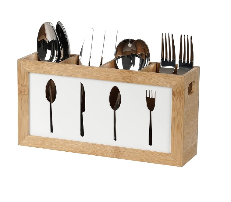 Range-couverts en bois à 4 compartiments Vendos85 - Mathon