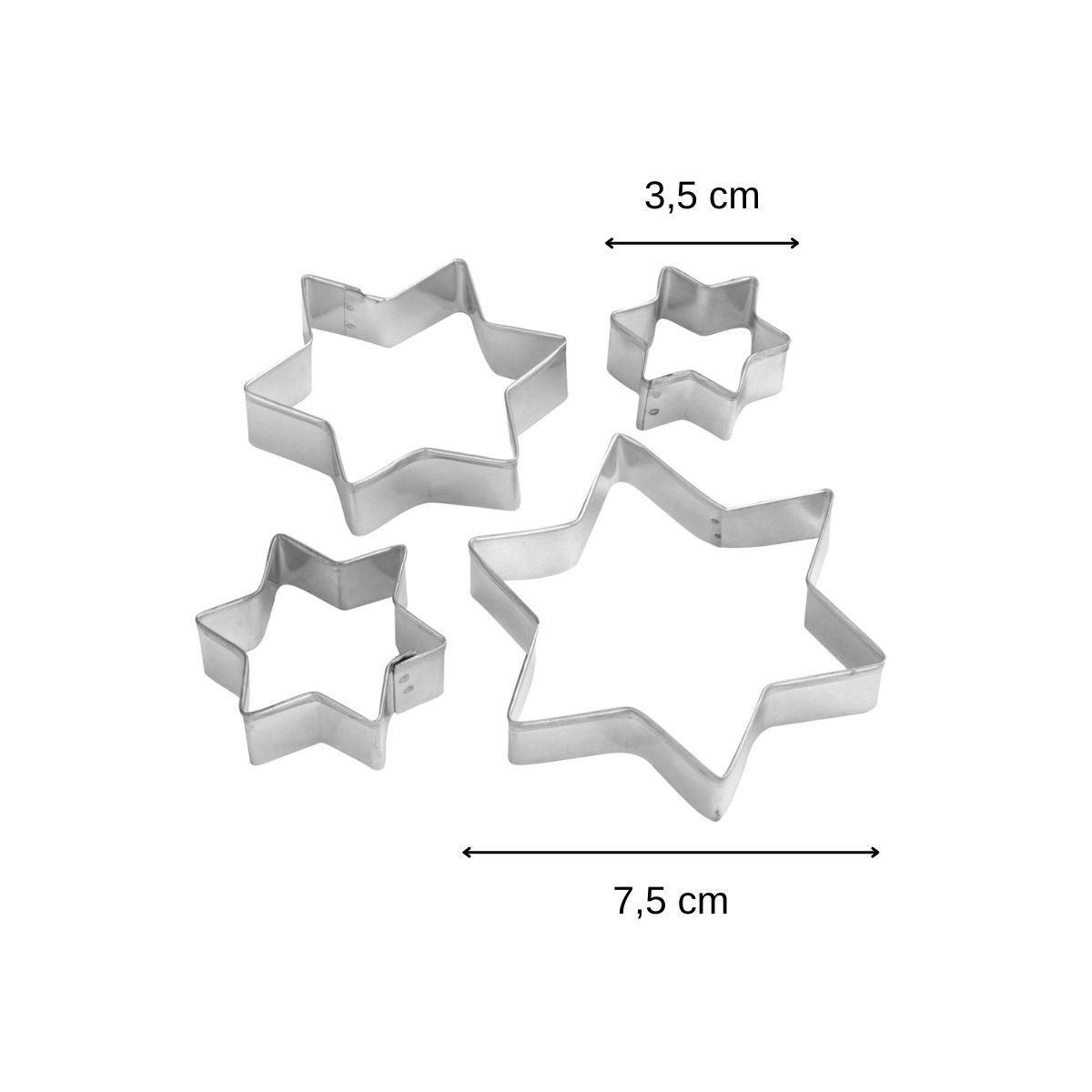 Lot de 4 emporte-pièces de Noël en forme d