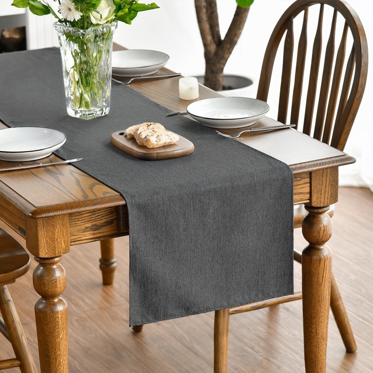 Chemin de Table Polyester Gris 40×240 cm Vendos85 - Mathon