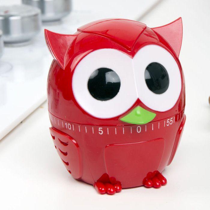 Minuteur de cuisine hibou 60 minutes Kikkerland Design - Mathon