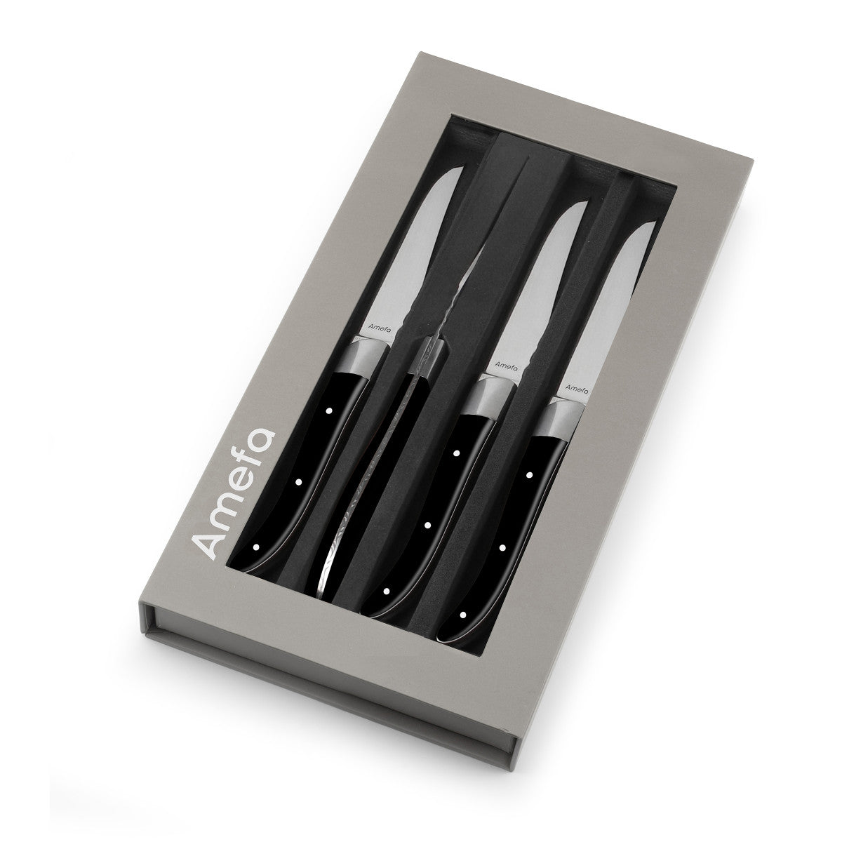 Royal Steak - Coffret 4 couteaux steak Noir Amefa - Mathon - 3
