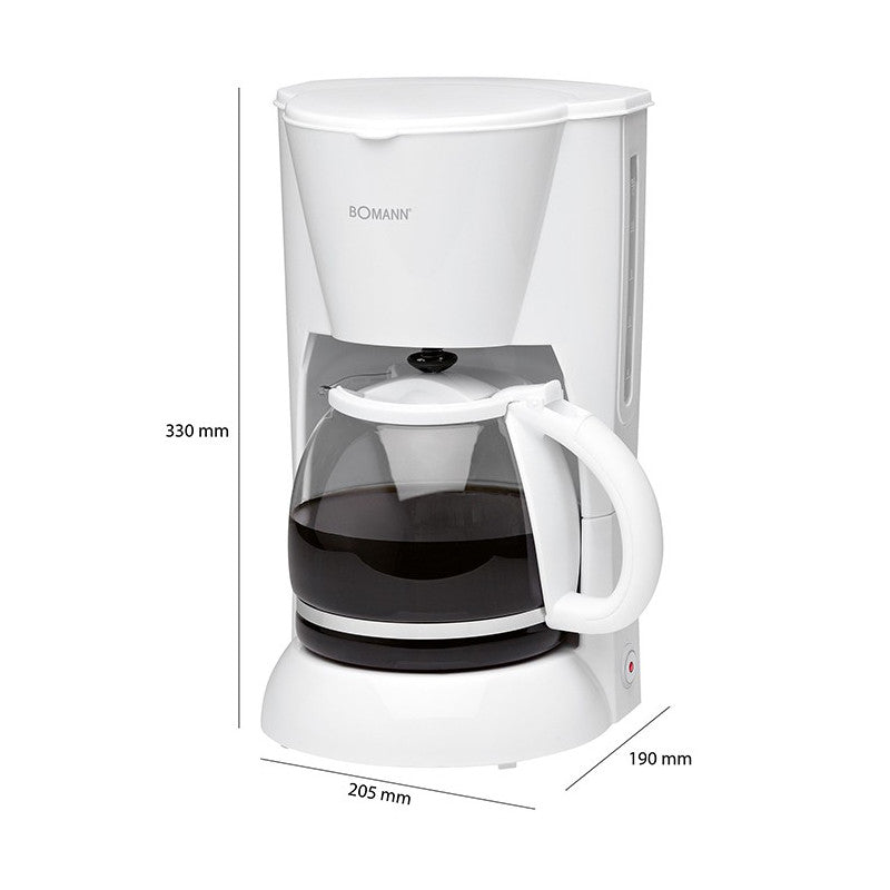 Cafetière 12-14 tasses 1,5L Bomann KA 183 CB Blanc Bomann - Mathon - 3