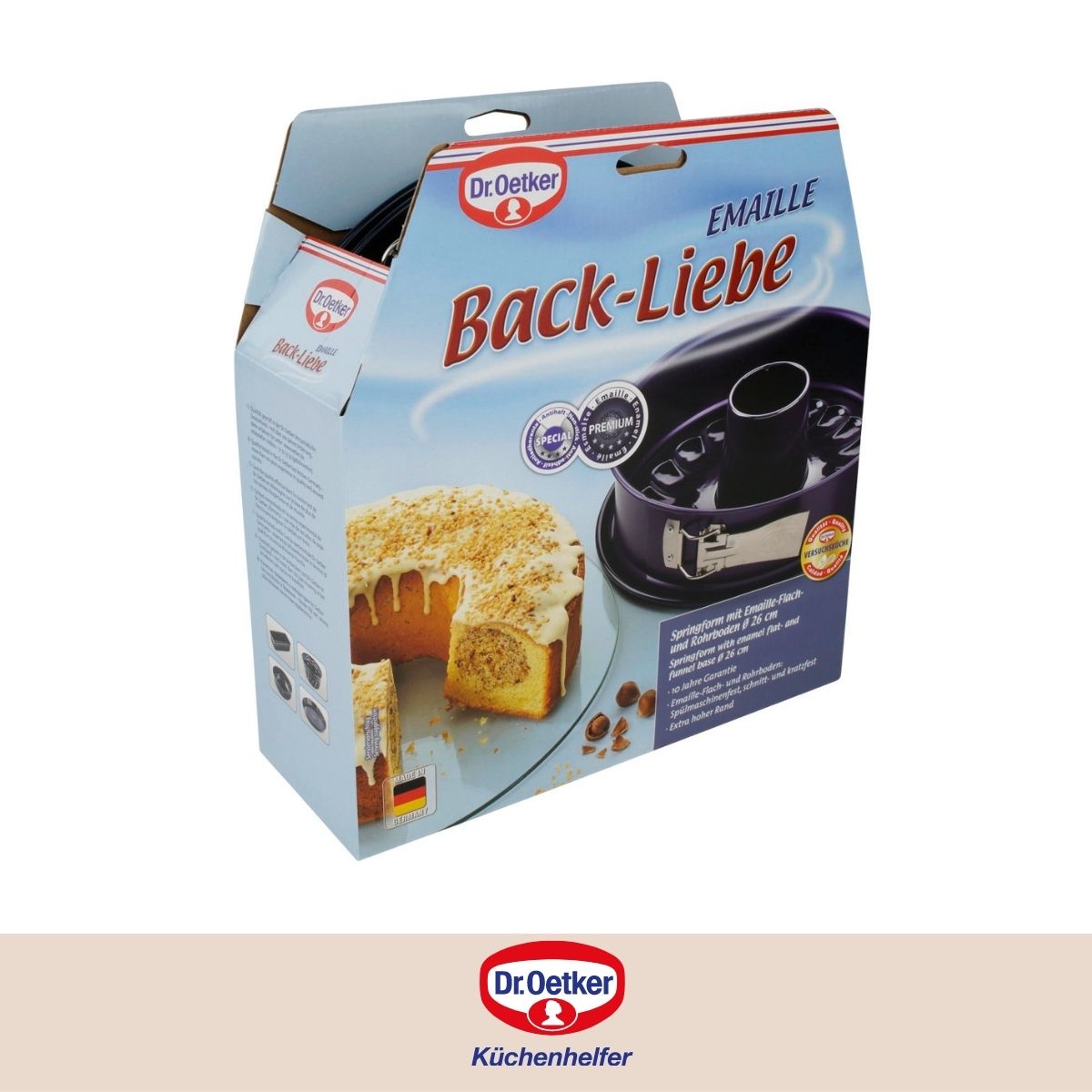 Moule à manqué à charnière avec fond à savarin 26 cm Dr Oetker Back Liebe Dr. Oetker - Mathon - 5