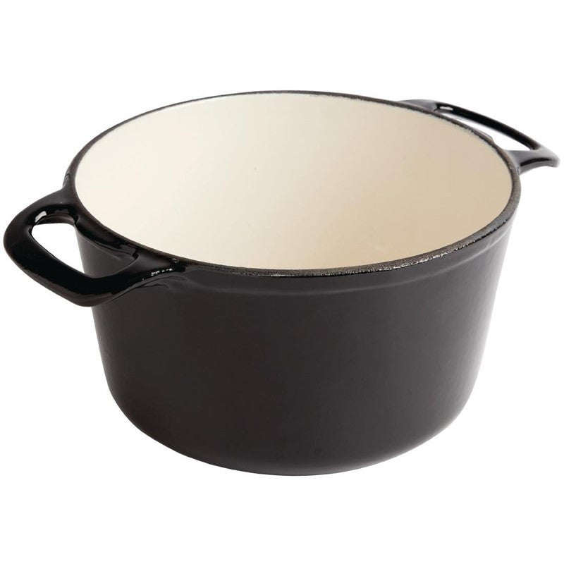 Cocotte en fonte ronde noire  3.2 L Vogue - Mathon - 2