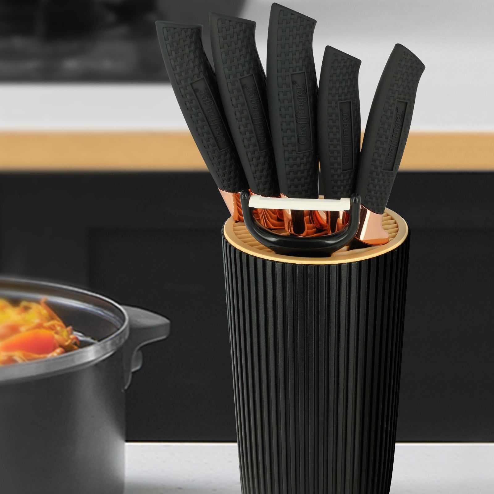 Set Couteau 6 Pièces + Support Cheffinger - Mathon - 3