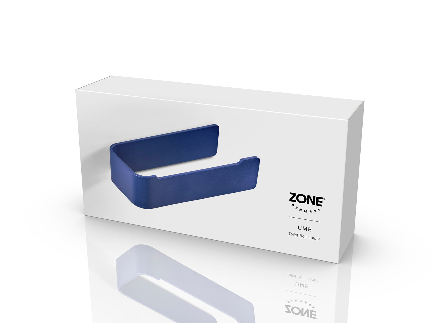 Porte-papier toilette Ume en Aluminium Bleu indigo Zone Denmark - Mathon - 3
