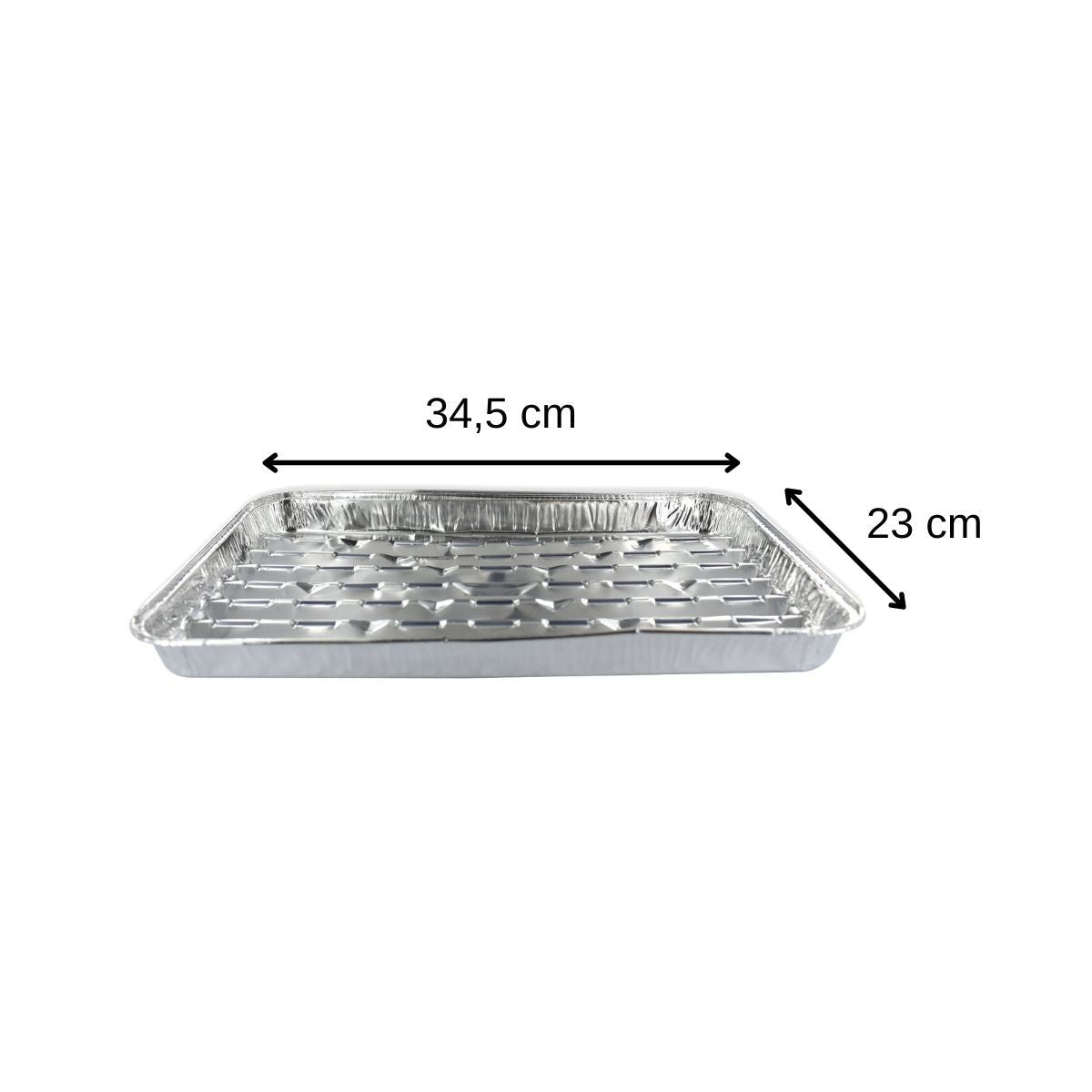 Lot de 10 barquettes en aluminium 34 x 23 cm   Barbecue Fackelmann - Mathon - 3