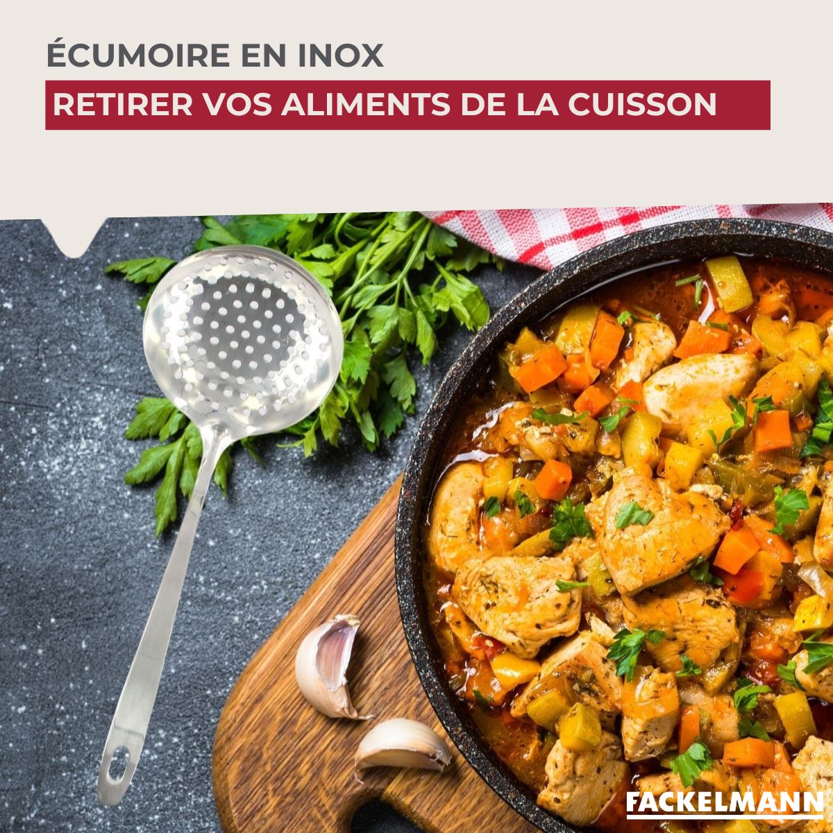 Ensemble de 2 Ecumoires inox 32 cm  Oxford Fackelmann - Mathon - 2