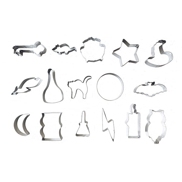 Seau de 16 emporte-pièces Sorcier Scrapcooking - Mathon - 1