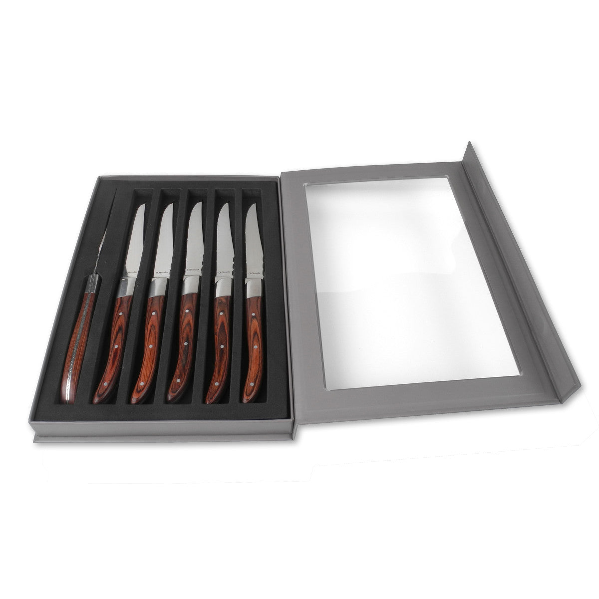 Royal Steak - Coffret 6 couteaux steak Bois Amefa - Mathon - 4