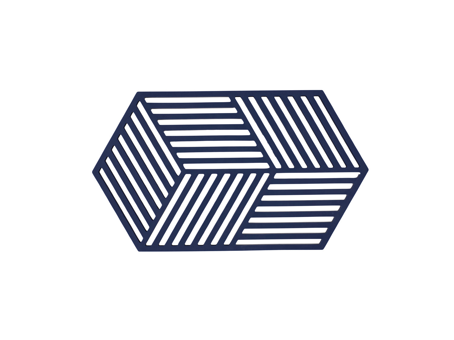 Dessous-de-plat Hexagon en Silicone Minuit Zone Denmark - Mathon - 1