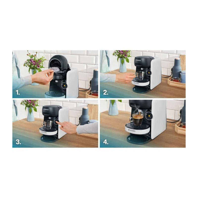 Machine A Café Multi-boissons -   - Tassimo - T16 Finesse Blanc - 1400 W Bosch - Mathon - 5