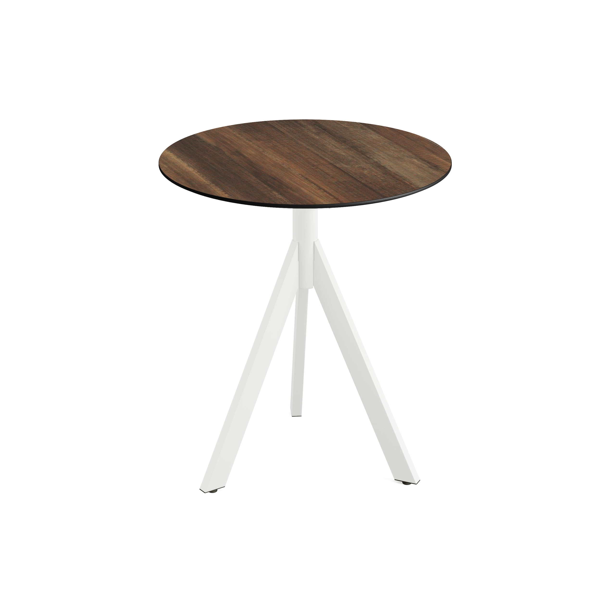 Table de Bistrot Infinity Tripod avec Piètement Blanc et Plateau HPL Ø 70 cm - Veba - Mathon - 3