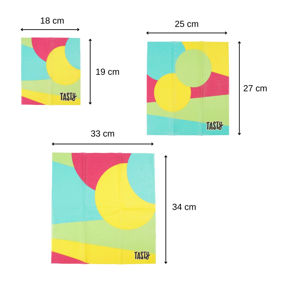 Lot de 3 wraps en cire d