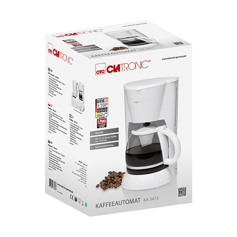 Cafetière 12-14 tasses 1,5L Clatronic KA 3473 Blanc Clatronic - Mathon - 5