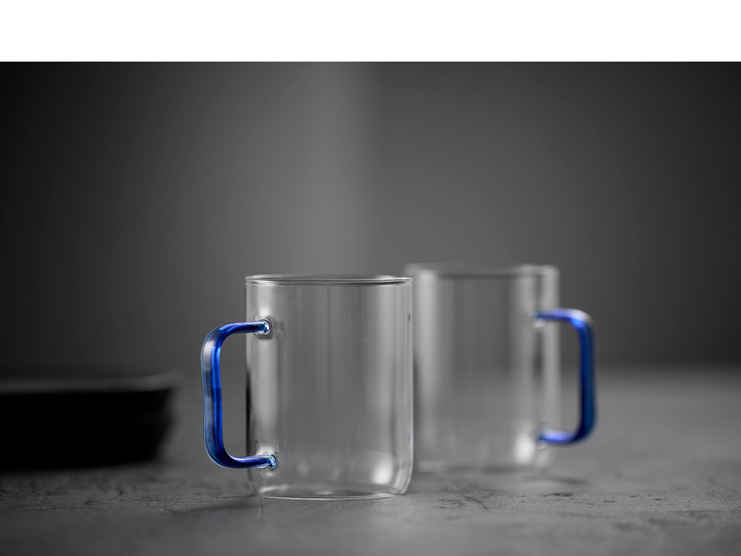 Set de 2 mugs TORINO en verre Bleu Lyngby Glas - Mathon - 7