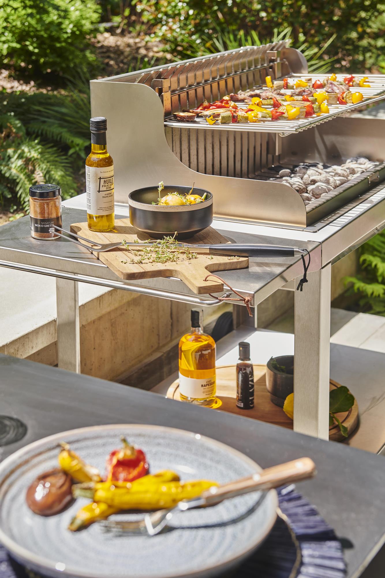 Barbecue Irissarry Inox 78*32 Sur Chariot Le Marquier - Mathon - 2