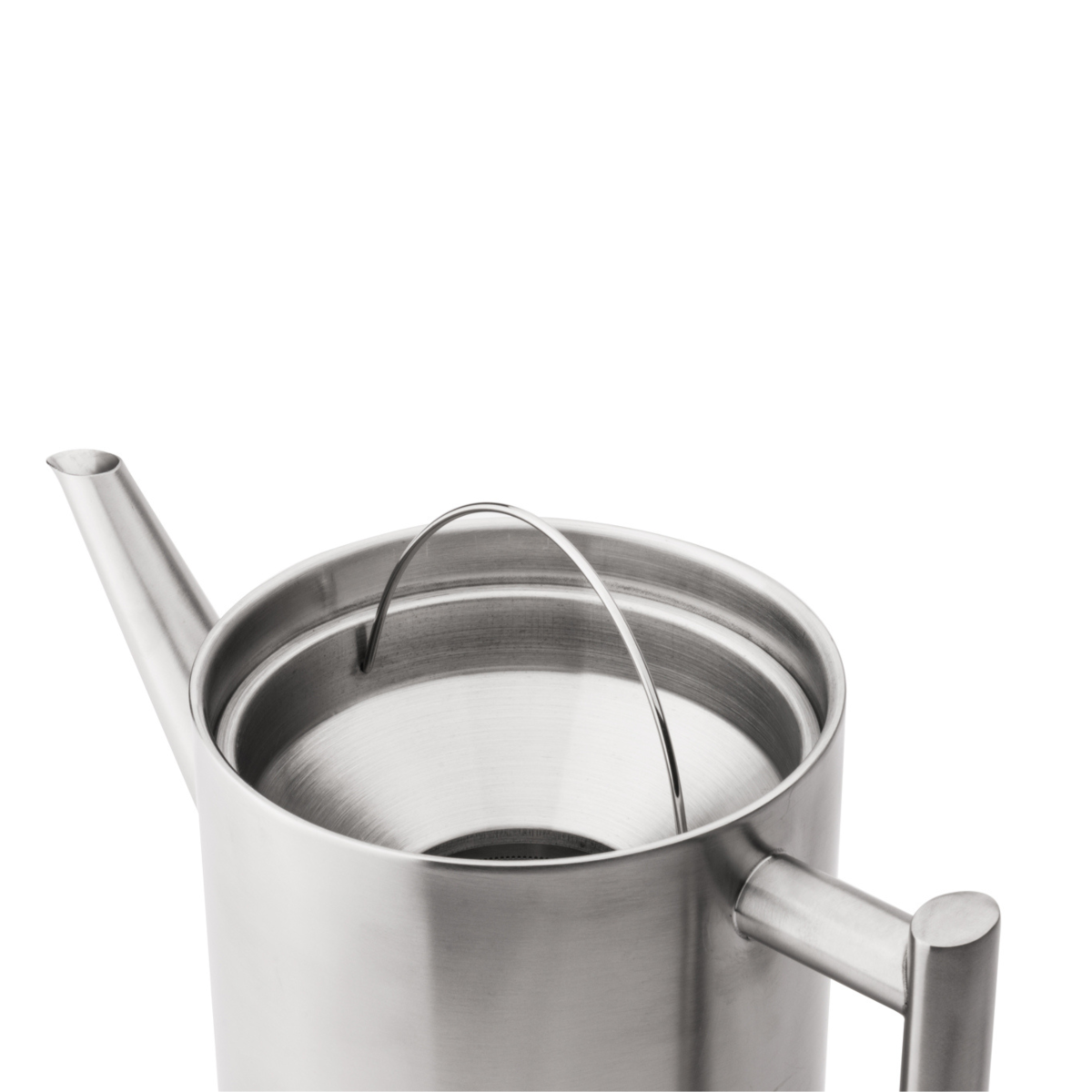 Minuet® - Théière Cylindre 1.2 L en métal satiné Bredemeijer - Mathon - 3