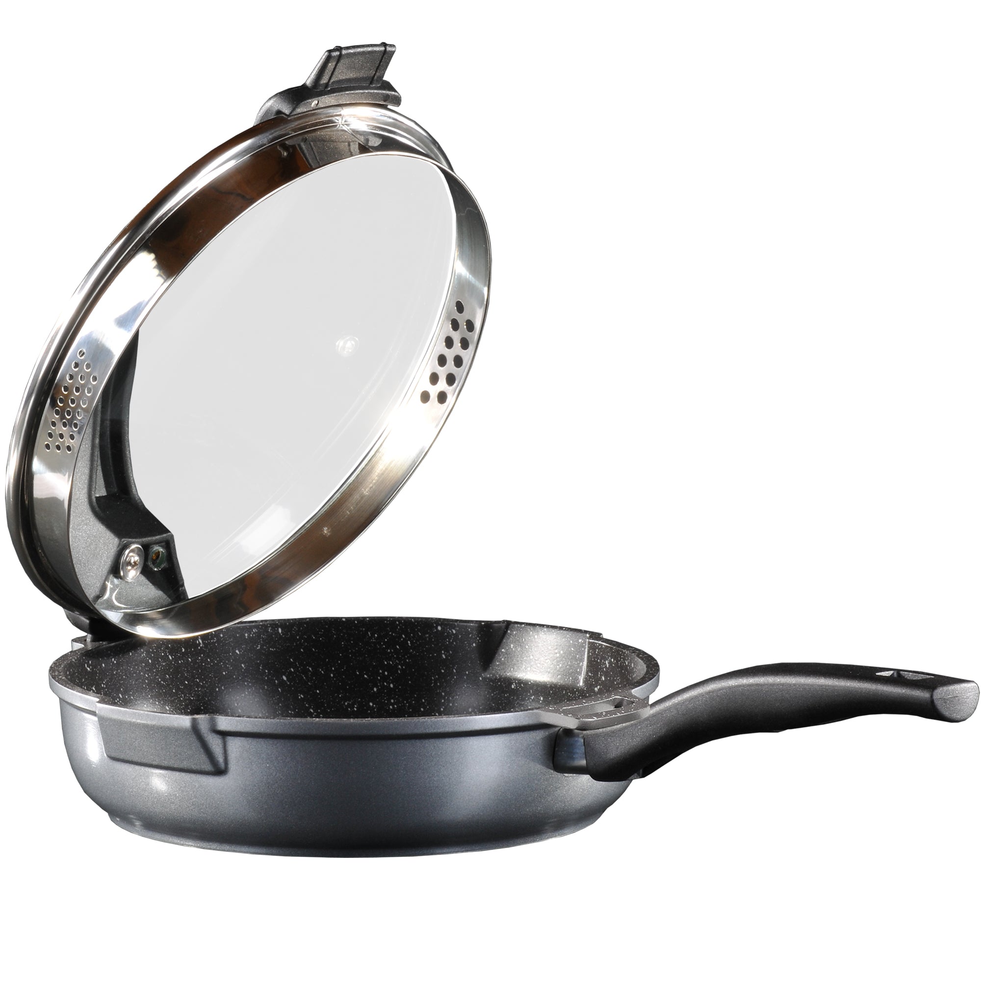 FUTURE Sauteuse 28 cm, avec couvercle en verre avec fonction passoire Stoneline - Mathon - 1