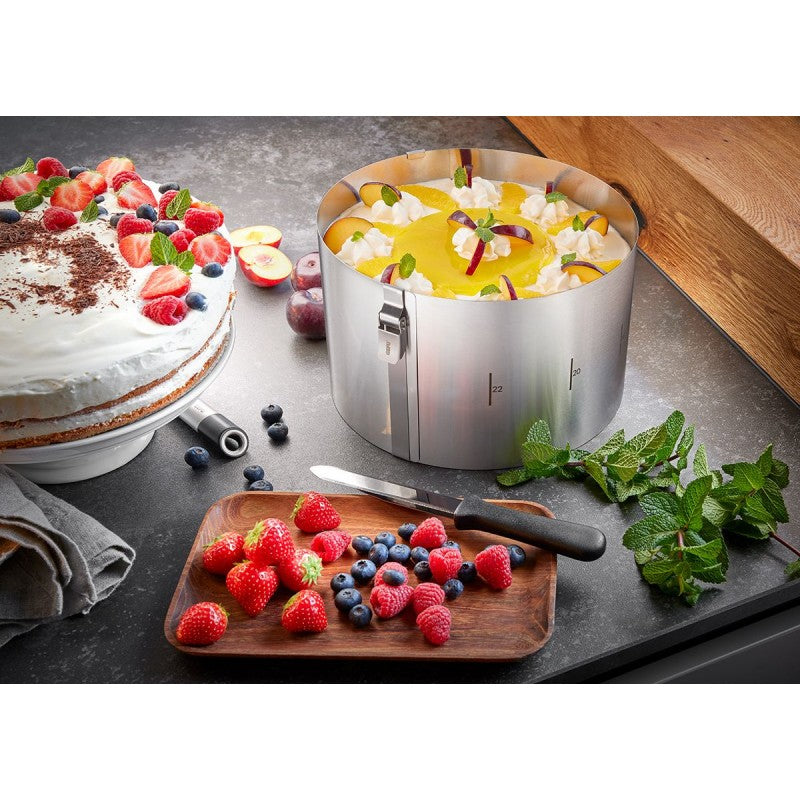 Cercle à gâteau h.15 cm en acier inoxydable Tondo clip Gefu - Mathon - 4