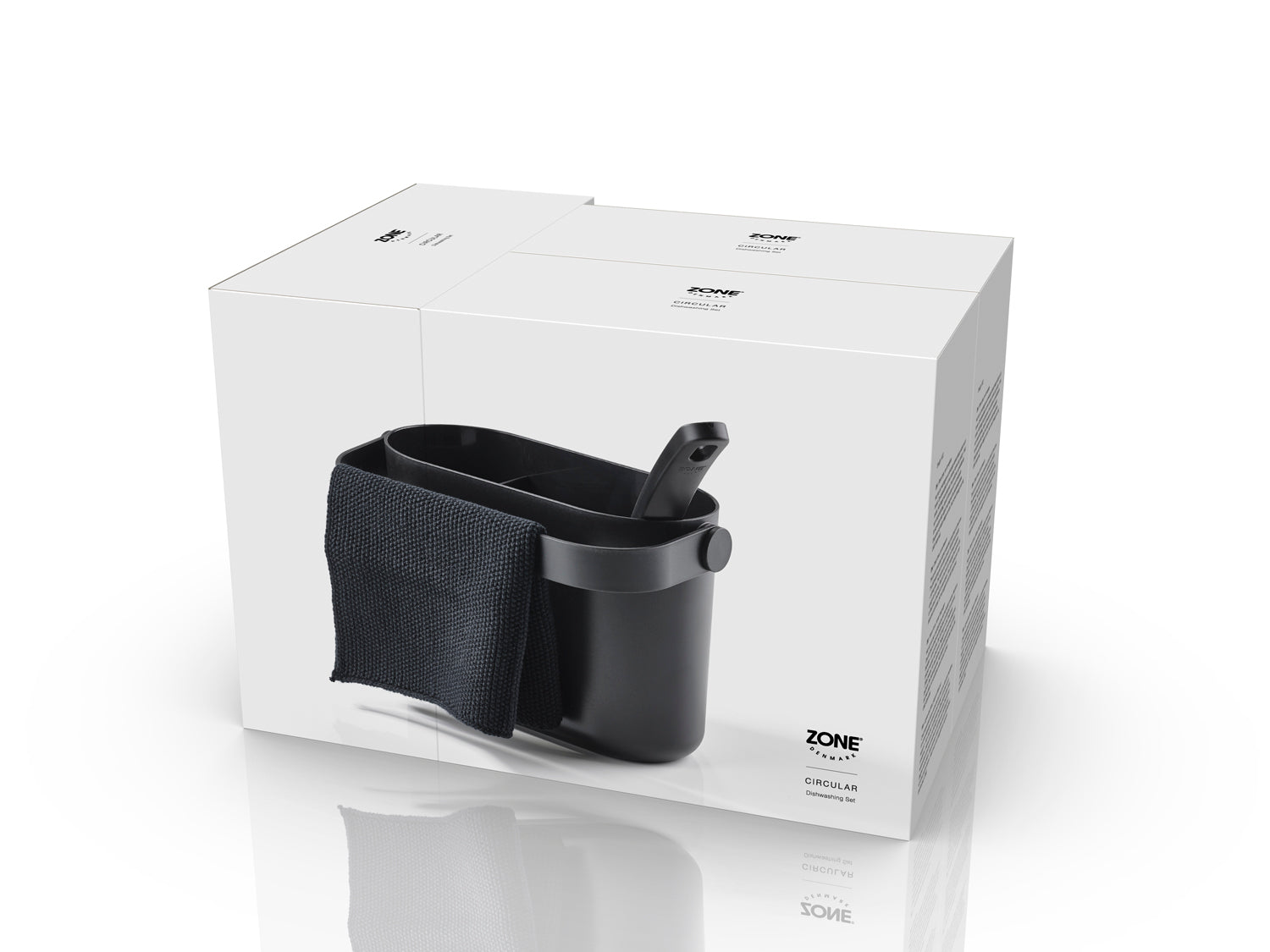 Set de vaisselle CIRCULAR en abs et polypropylène Noir Zone Denmark - Mathon - 4