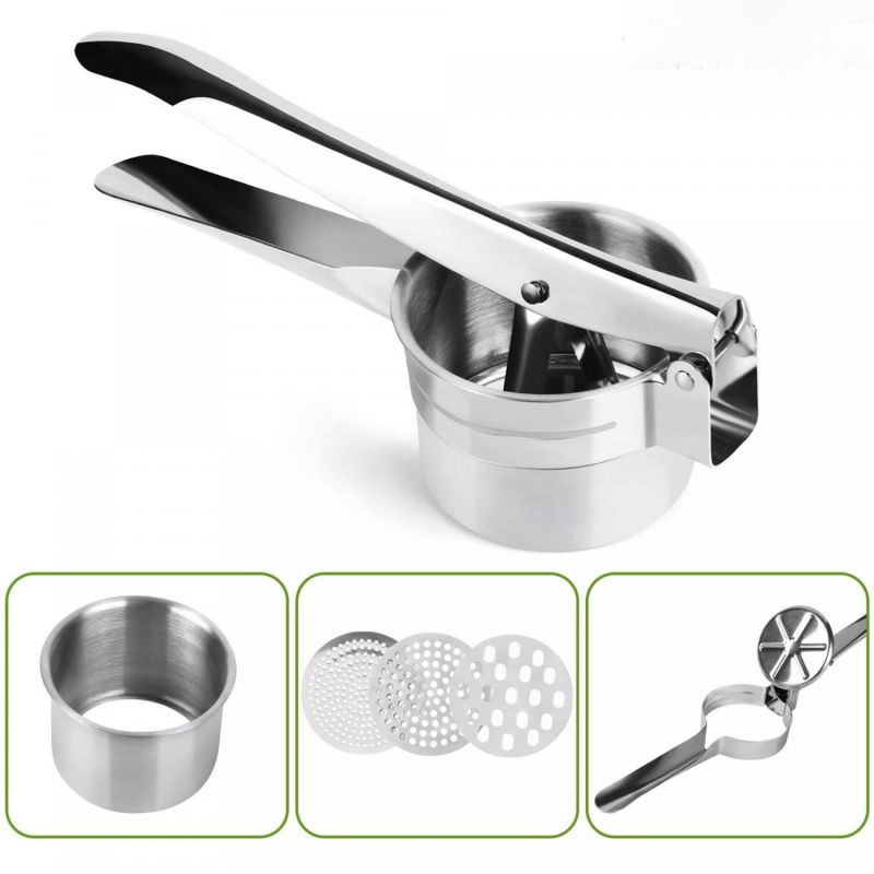 Presse-purée en acier inoxydable Herzberg HG8111 Herzberg - Mathon - 4