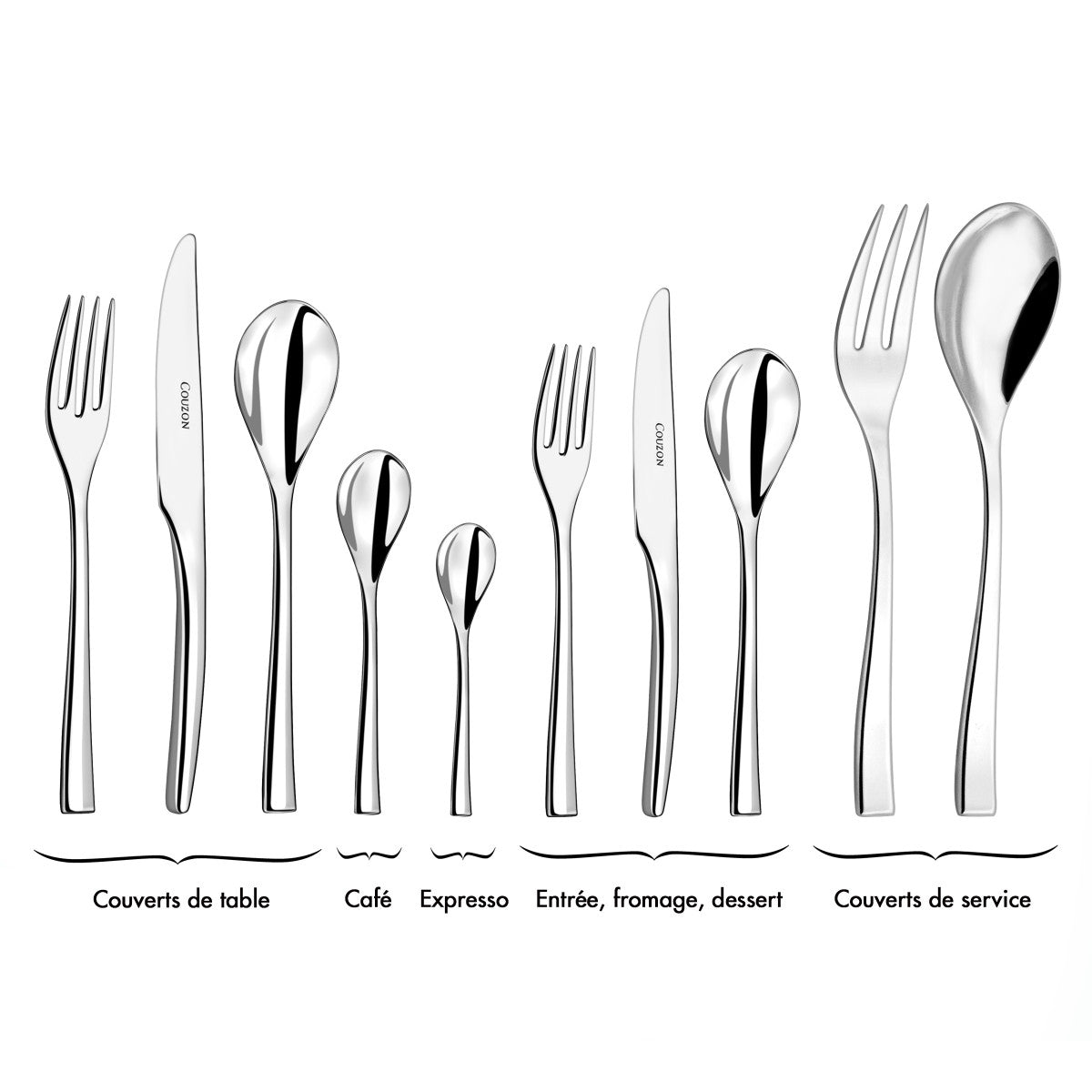 Steel - 6 cuillères expresso moka Couzon - Mathon - 3