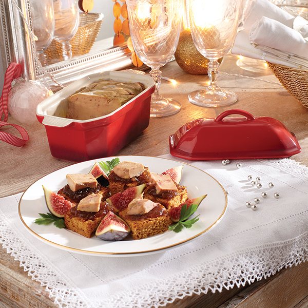 Terrine en céramique émaillée 20,5 cm rouge - Mathon - 10