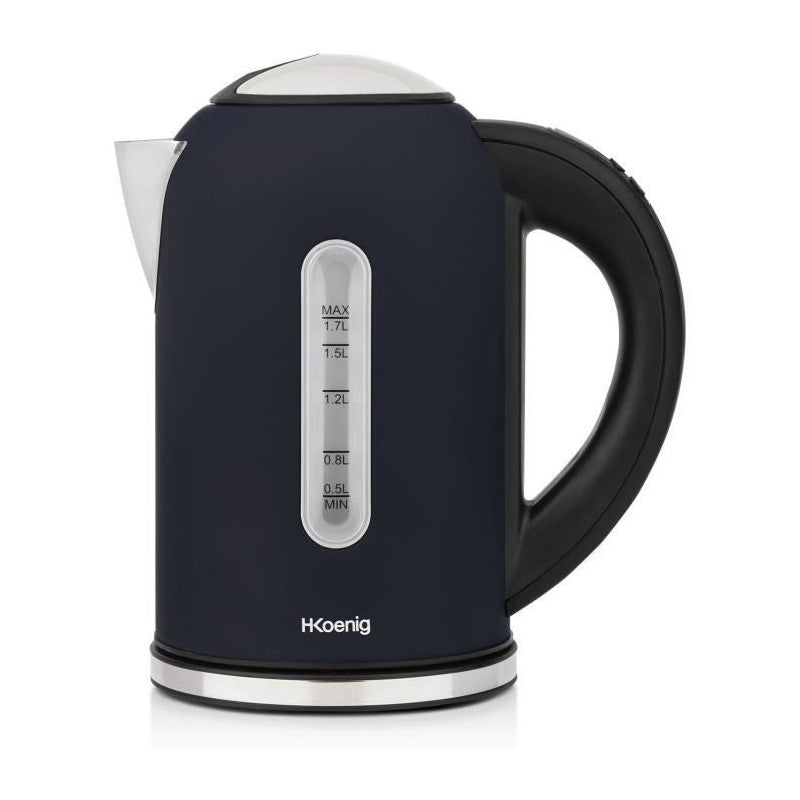 Bouilloire Programmable - Hkoenig - Boe56 - 1,7l - 2200 W - Température Réglable - Ecran Lcd - Bleu Nuit Mat Et Acier Inoxydab Hkoenig - Mathon - 1