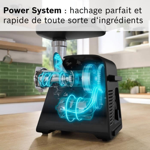 Hachoir A Viande   Série 6 Mfws660b - 500 W - 3 Grilles De Hachoir - Noir Bosch - Mathon - 4