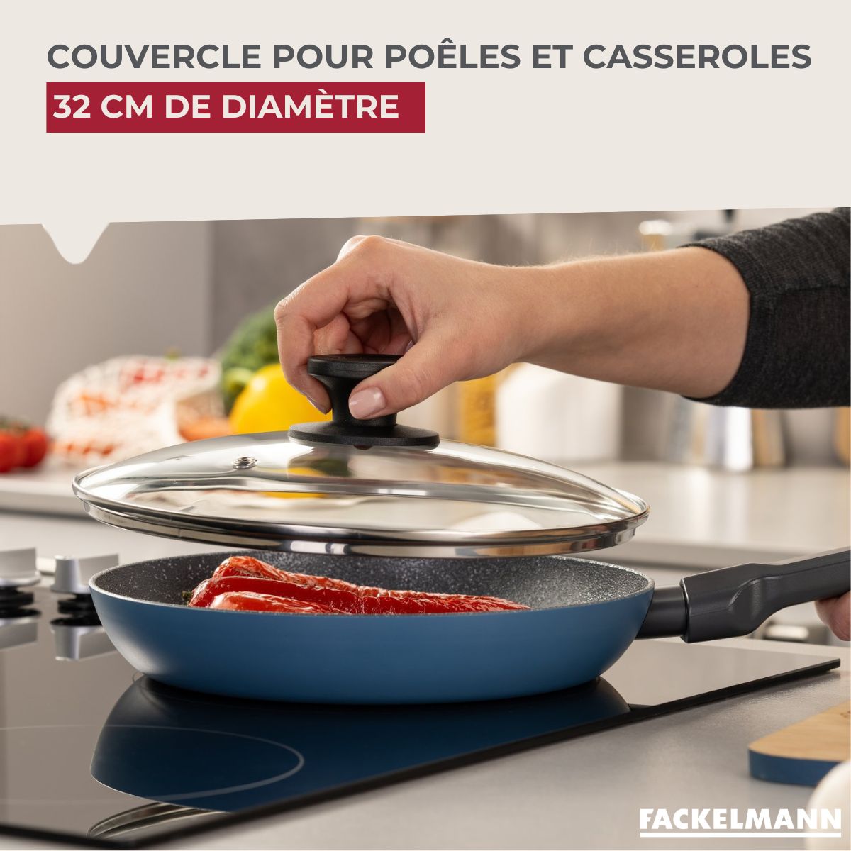 Couvercle de cuisson en verre 32 cm Fackelmann - Mathon - 2