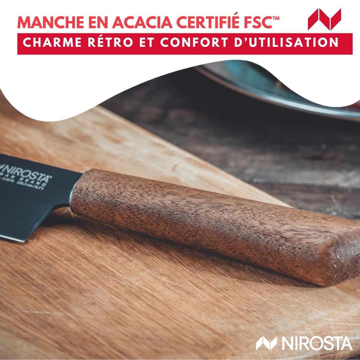 Couteau de chef 33 cm  Flow Nirosta - Mathon - 6