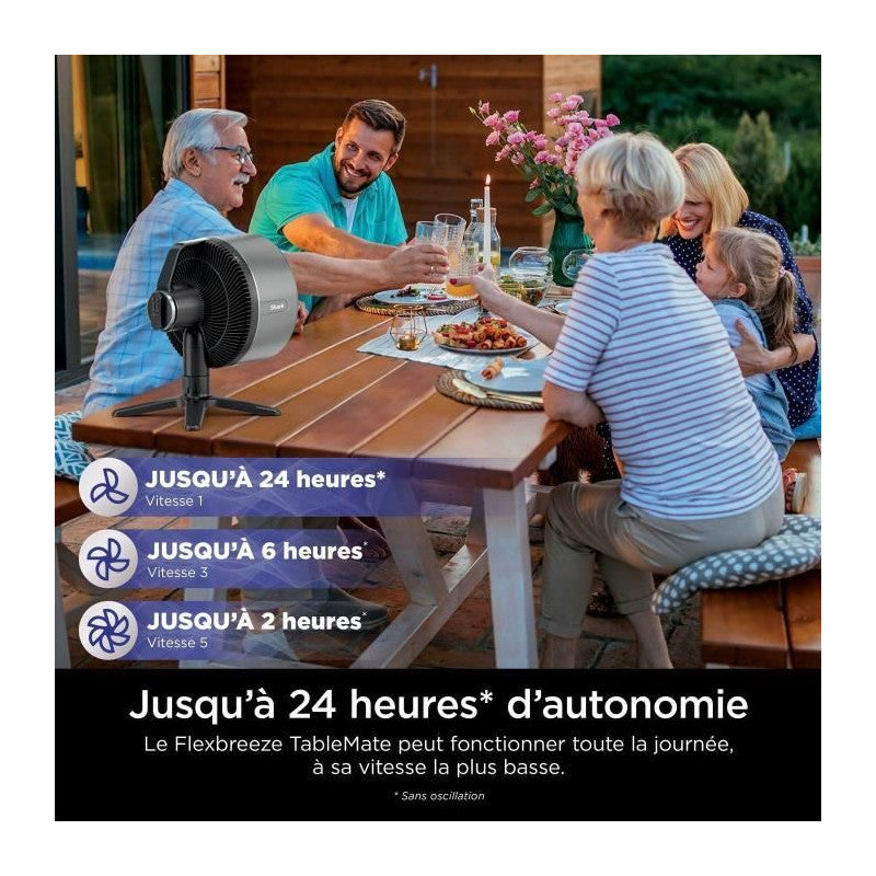 Ventilateur De Table -   - Fa150eu - Avec Ou Sans Fil - Flexbreeze Tablemate Shark - Mathon - 3