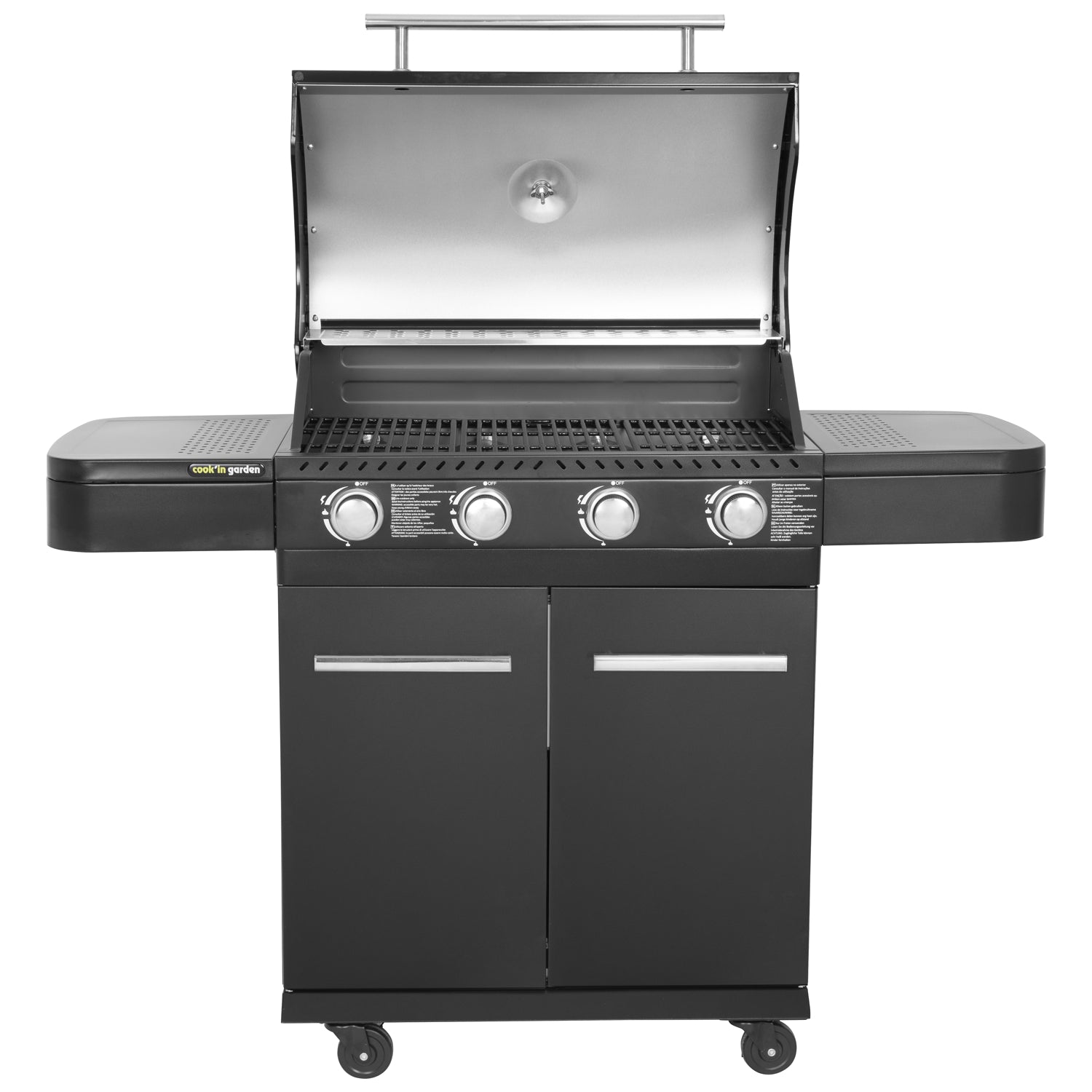 Barbecue au gaz FYRA avec thermomètre - 4 brûleurs Cook