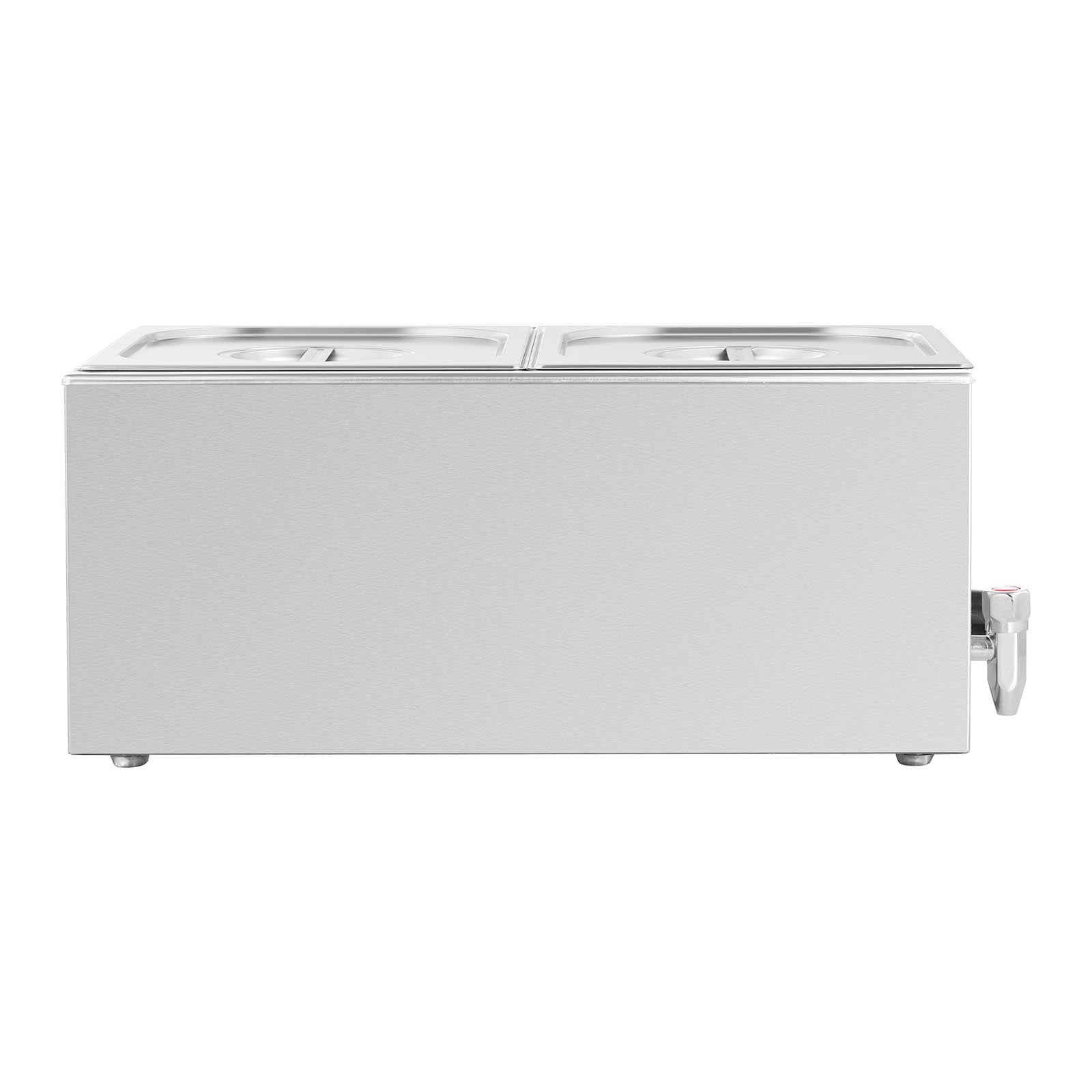 Bain-marie chauffe-plat bain-marie professionnel 600 watts 2 x GN 1/2 robinet de vidange 14_0004218 - Mathon - 4