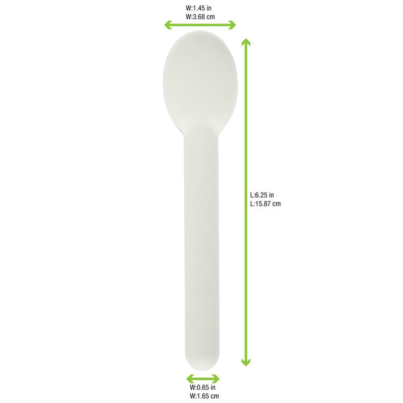 50Pcs - Cuillère en pulpe marron  35x142mm FirstPack - Mathon - 3