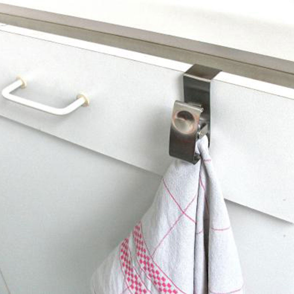 Porte torchon en inox pour tiroir - Lot de 4 Calicosy - Mathon - 2