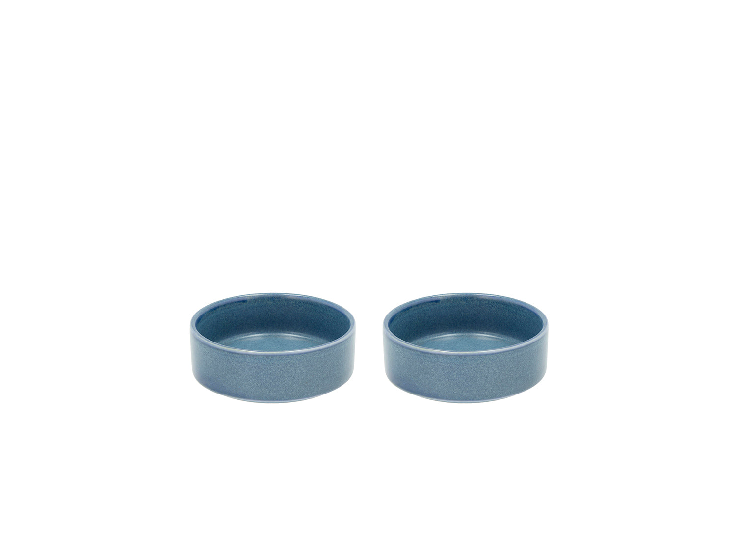 Lot de 2 bols FJORD 10cm en grès émaillé Bleu Villa Collection - Mathon - 1