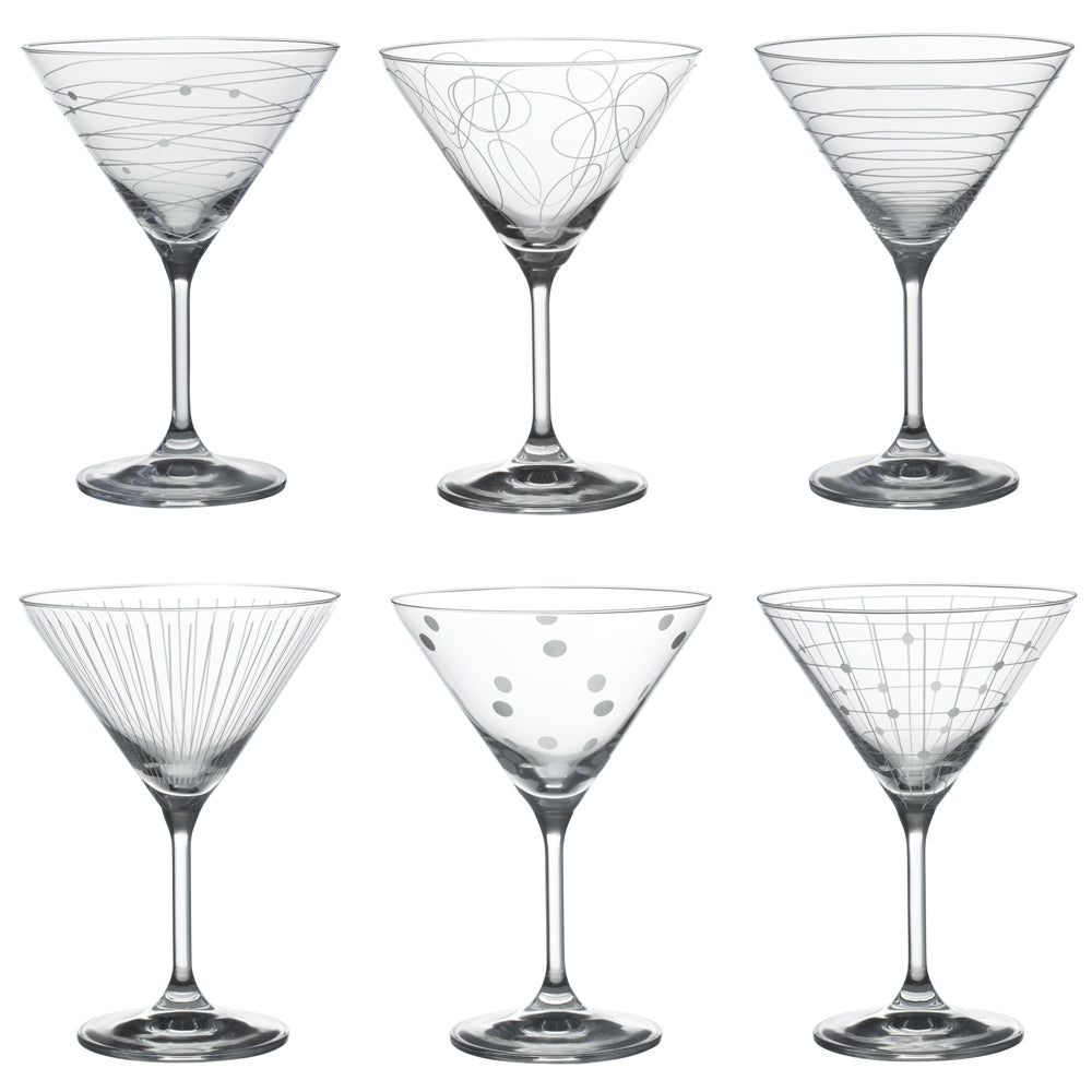 Coffret de 6 verres à cocktail Graphik 35 cl Table passion - Mathon - 1