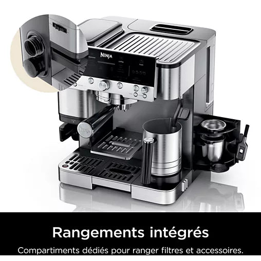 Machine à Café 3 En 1 Ninja Luxe Café Es601eu 1650 W Noir Et Inox Ninja - Mathon - 3