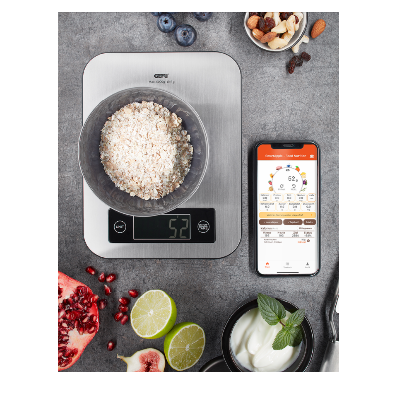 Balance de cuisine, avec application d