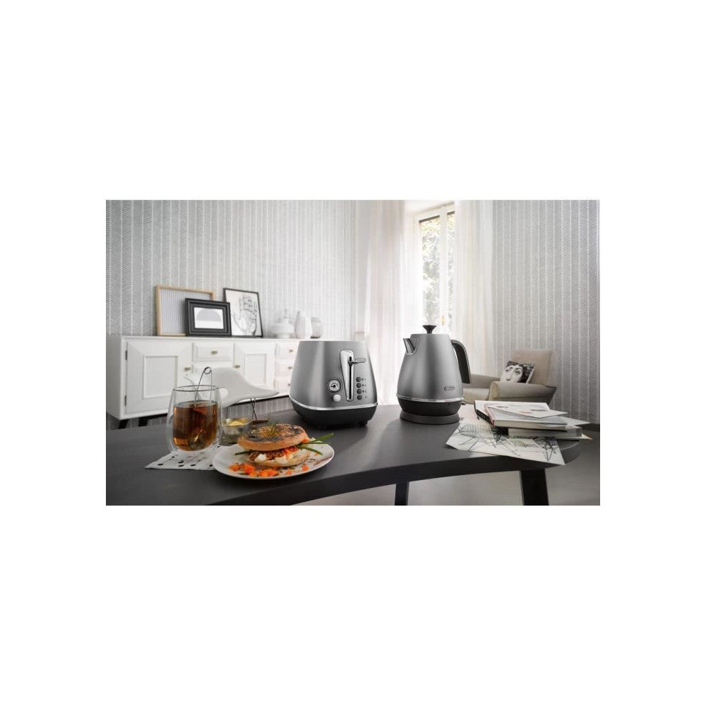 Bouilloire -   - Kbi2001.s - 2000 W - 1,7 L - Métal Mat / Détails Chromé Delonghi - Mathon - 2