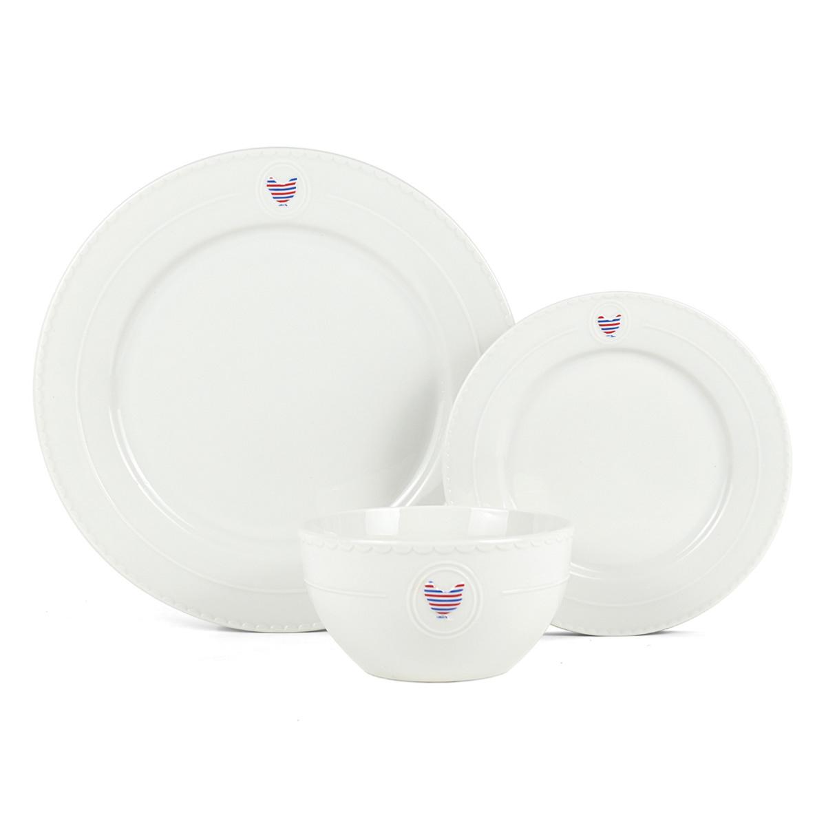 Service 18 pièces tricolore - "Gallus" Laguiole Cuisson - Mathon - 1