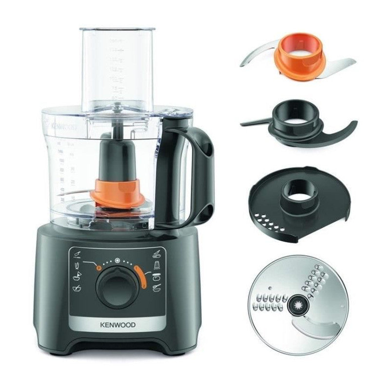 Robot Multifonction   Fdp31.020gy - 2 Vitesses + Pulse - 800w - Bol 2,1l + Accessoires Kenwood - Mathon - 1
