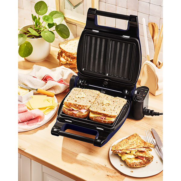 Gaufrier électrique 3 plaques Premium Gaufres® bleu abysse 1200 W Lagrange - Mathon - 2