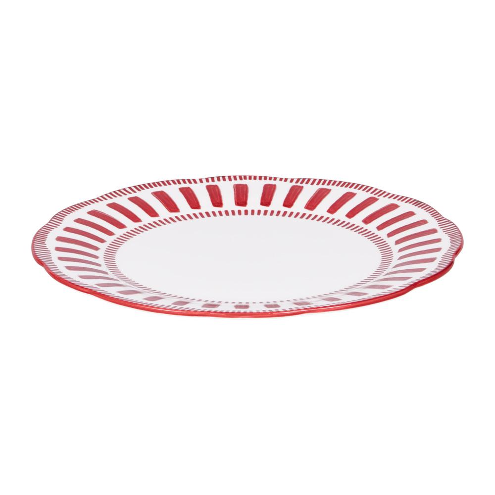 Assiette plate Napoli rouge 27 cm (lot de 6) Table passion - Mathon - 3