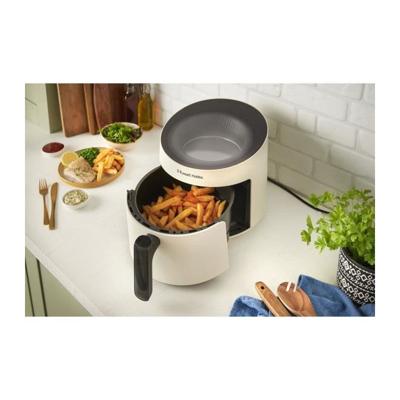 Friteuse Sans Huile   - Satisfry Air Panoramic 27420-56 - Capacité 5l - 10 Programmes De Cuisson - 1500w - Cream Russell Hobbs - Mathon - 6
