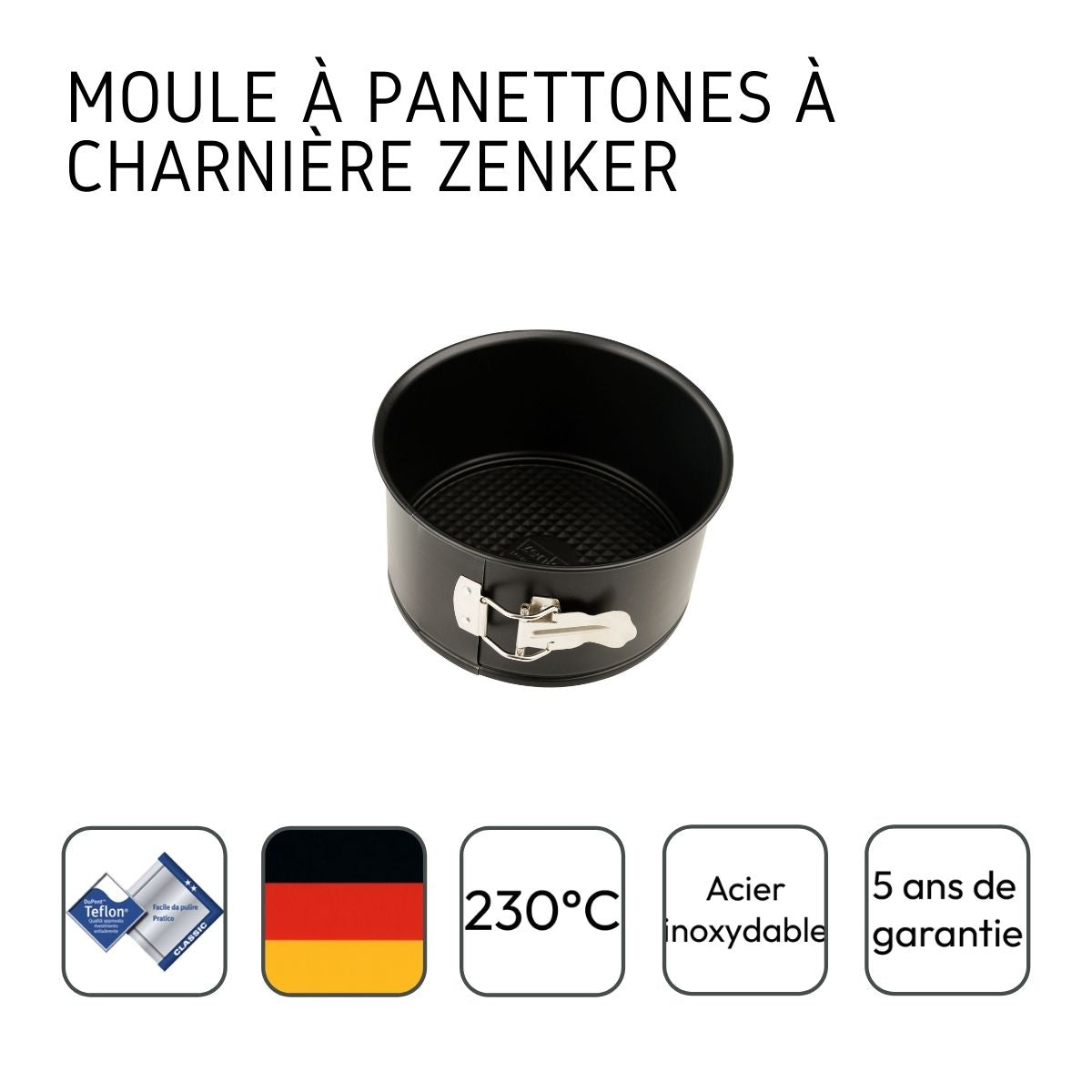Moule à panettone à charnière 18 cm Zenker Spécial Countries Zenker - Mathon - 9